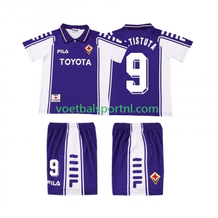 ACF Fiorentina BASTUTA 9 1999 2000 Retro Kind Thuis Tenue